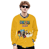 Inspired by One Piece Burukku Anime Cartoon Poly / Cotton Anime Harajuku Graphic Kawaii Outerwear For Men