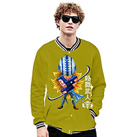 Inspired by One Piece Killer Bee Anime Cartoon Polyster Anime 3D Harajuku Graphic Outerwear For Men