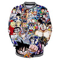Inspired by One Piece Monkey D. Luffy Anime Cartoon Polyster Anime 3D Harajuku Graphic Outerwear For Men