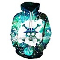 Inspired by One Piece Monkey D. Luffy Cosplay Costume Hoodie Terylene 3D Printing Hoodie For Men