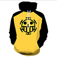 Inspired by One Piece Monkey D. Luffy Cosplay Costume Hoodie Terylene 3D Printing Hoodie For Men