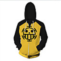 Inspired by One Piece Monkey D. Luffy Cosplay Costume Hoodie Terylene 3D Printing Hoodie For Men
