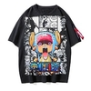 Inspired by One Piece Monkey D. Luffy Cosplay Costume T-shirt Polyester / Cotton Blend Pattern Harajuku Graphic Kawaii T-shirt For Men