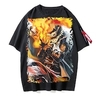 Inspired by One Piece Monkey D. Luffy Cosplay Costume T-shirt Polyester / Cotton Blend Pattern Harajuku Graphic Kawaii T-shirt For Men