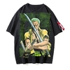 Inspired by One Piece Monkey D. Luffy Cosplay Costume T-shirt Polyester / Cotton Blend Pattern Harajuku Graphic Kawaii T-shirt For Men