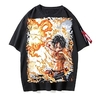 Inspired by One Piece Monkey D. Luffy Cosplay Costume T-shirt Polyester / Cotton Blend Pattern Harajuku Graphic Kawaii T-shirt For Men