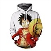 Inspired by One Piece Monkey D. Luffy Cosplay Hoodie Terylene Character Basic For Men