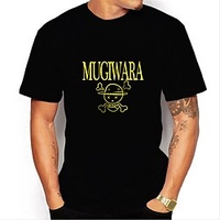 Inspired by One Piece Monkey D. Luffy T-shirt Cartoon 100% Polyester Anime Harajuku Graphic Kawaii T-shirt For Men