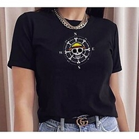 Inspired by One Piece Monkey D. Luffy Trafalgar Law T-shirt Anime 100% Polyester Anime Harajuku Graphic Kawaii T-shirt For Men