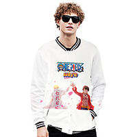 Inspired by One Piece Naruto Uzumaki Anime Cartoon Poly / Cotton Anime Harajuku Graphic Kawaii Outerwear For Men