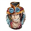 Inspired by One Piece Portgas D. Ace Cosplay Costume Hoodie Terylene 3D Printing Hoodie For Men