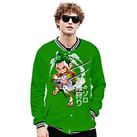 Inspired by One Piece Roronoa Zoro Anime Cartoon Polyster Anime 3D Harajuku Graphic Outerwear For Men