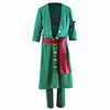 Inspired by One Piece Roronoa Zoro Anime Cosplay Costumes Japanese Cosplay Suits Solid Colored Coat Pants For Men