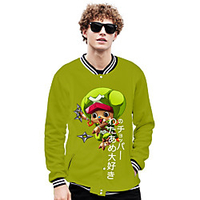 Inspired by One Piece Tony Tony Chopper Anime Cartoon Polyster Anime 3D Harajuku Graphic Outerwear For Men
