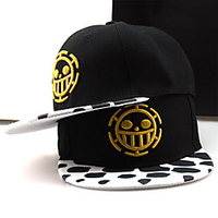 Inspired by One Piece Trafalgar Law Hat Anime Pure Cotton Anime Harajuku Graphic Kawaii Hat For Men