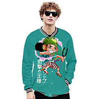 Inspired by One Piece Usopp Anime Cartoon Polyster Anime 3D Harajuku Graphic Outerwear For Men