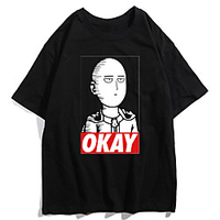 Inspired by ONE PUNCH-MAN Cosplay Anime Cartoon Polyester / Cotton Blend Print Harajuku Graphic Kawaii T-shirt For Women