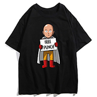 Inspired by ONE PUNCH-MAN Cosplay Anime Cartoon Polyester / Cotton Blend Print Harajuku Graphic Kawaii T-shirt For Women