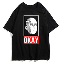 Inspired by ONE PUNCH-MAN Cosplay Anime Cartoon Polyester / Cotton Blend Print Harajuku Graphic Kawaii T-shirt For Women