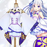 Inspired by Re:Zero Starting Life in Another World kara hajimeru isekai seikatsu Cosplay Anime Cosplay Costumes Japanese Cosplay Suits Dress Socks Headwear For Women