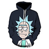 Inspired by Rick and Morty Cosplay Costume Hoodie Terylene Print Printing Hoodie For Men