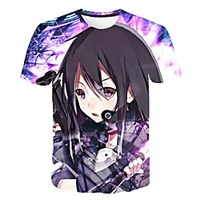 Inspired by SAO Swords Art Online Anime Cartoon 100% Polyester 3D 3D Harajuku Graphic T-shirt For Women