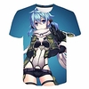 Inspired by SAO Swords Art Online Anime Cartoon 100% Polyester 3D 3D Harajuku Graphic T-shirt For Women