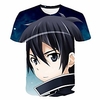 Inspired by SAO Swords Art Online Anime Cartoon 100% Polyester 3D 3D Harajuku Graphic T-shirt For Women