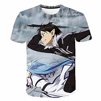 Inspired by SAO Swords Art Online Anime Cartoon 100% Polyester 3D 3D Harajuku Graphic T-shirt For Women