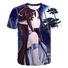 Inspired by SAO Swords Art Online Anime Cartoon 100% Polyester 3D 3D Harajuku Graphic T-shirt For Women