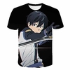 Inspired by SAO Swords Art Online Anime Cartoon 100% Polyester 3D 3D Harajuku Graphic T-shirt For Women