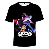 Inspired by SK8 The Infinity Cosplay Cosplay Costume T-shirt Terylene 3D Printing T-shirt For Women