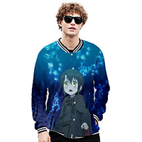 Inspired by Somali and the Forest Spirit Somali Anime Cartoon Polyster Anime 3D Harajuku Graphic Outerwear For Men