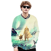 Inspired by Somali and the Forest Spirit Somali Anime Cartoon Polyster Anime 3D Harajuku Graphic Outerwear For Men