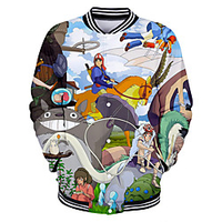 Inspired by Spirited Away Anime Cartoon Polyster Anime 3D Harajuku Graphic Outerwear For Men