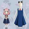Inspired by SPY×FAMILY Anya Forger Anime Cosplay Costumes Japanese Cosplay Suits Dress Socks Headwear For Girls