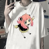 Inspired by SPY×FAMILY Anya Forger T-shirt Anime 100% Polyester Anime Harajuku Graphic Kawaii T-shirt For Men