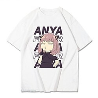Inspired by SPY×FAMILY Anya Forger T-shirt Anime 100% Polyester Anime Harajuku Graphic Kawaii T-shirt For Men