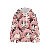 Inspired by SPY×FAMILY Loid Forger Yor Forger Anya Forger Hoodie Anime 100% Polyester Anime 3D Harajuku Graphic Hoodie For Men