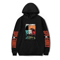 Inspired by SPY×FAMILY Loid Forger Yor Forger Anya Forger Hoodie Anime 100% Polyester Anime 3D Harajuku Graphic Hoodie For Men