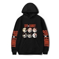 Inspired by SPY×FAMILY Loid Forger Yor Forger Anya Forger Hoodie Anime 100% Polyester Anime 3D Harajuku Graphic Hoodie For Men