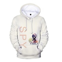 Inspired by SPY×FAMILY Loid Forger Yor Forger Anya Forger Hoodie Anime 100% Polyester Anime 3D Harajuku Graphic Hoodie For Men