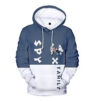 Inspired by SPY×FAMILY Loid Forger Yor Forger Anya Forger Hoodie Anime 100% Polyester Anime 3D Harajuku Graphic Hoodie For Men