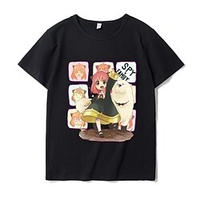Inspired by SPY×FAMILY Loid Forger Yor Forger Anya Forger T-shirt Cartoon 100% Polyester Anime Harajuku Graphic Kawaii T-shirt For Men