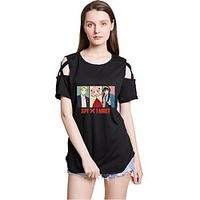 Inspired by SPY×FAMILY Loid Forger Yor Forger Anya Forger T-shirt Cartoon 100% Polyester Anime Harajuku Graphic Kawaii T-shirt For Men