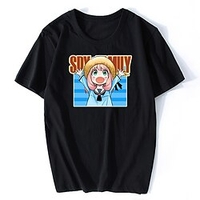 Inspired by SPY×FAMILY Loid Forger Yor Forger Anya Forger T-shirt Cartoon 100% Polyester Anime Harajuku Graphic Kawaii T-shirt For Men