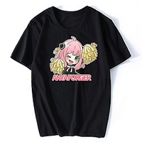 Inspired by SPY×FAMILY Loid Forger Yor Forger Anya Forger T-shirt Cartoon 100% Polyester Anime Harajuku Graphic Kawaii T-shirt For Men