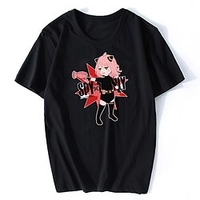 Inspired by SPY×FAMILY Loid Forger Yor Forger Anya Forger T-shirt Cartoon 100% Polyester Anime Harajuku Graphic Kawaii T-shirt For Men