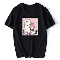 Inspired by SPY×FAMILY Loid Forger Yor Forger Anya Forger T-shirt Cartoon 100% Polyester Anime Harajuku Graphic Kawaii T-shirt For Men