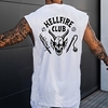 Inspired by Stranger Things Eleven Hellfire Club Anime Cartoon 100% Polyester Anime Classic Vintage Street Style Vest For Men